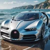 Silver Bugatti Diamond Painting