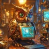 Steampunk Owl Diamond Painting