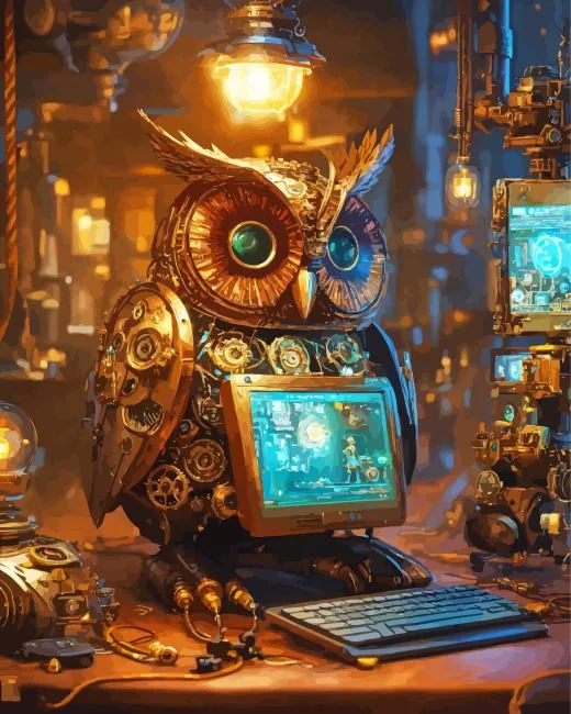 Steampunk Owl Diamond Painting Steampunk Owl Diamond Painting
