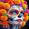 Sugar Skull Catrina Diamond Painting