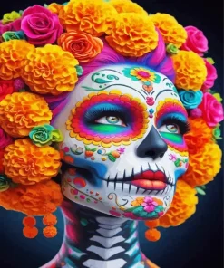 Sugar Skull Catrina Diamond Painting