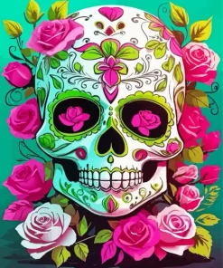 Sugar Skull Mask Diamond Painting