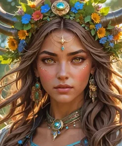 Taurus Woman Diamond Painting