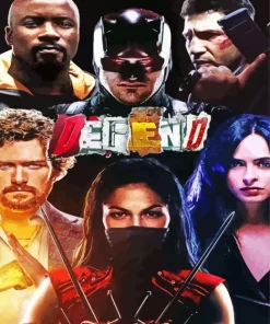 The Defenders Poster Diamond Painting