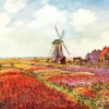 Tulip Field in Holland Diamond Painting