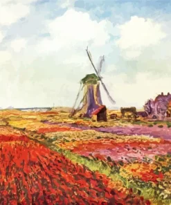 Tulip Field in Holland Diamond Painting