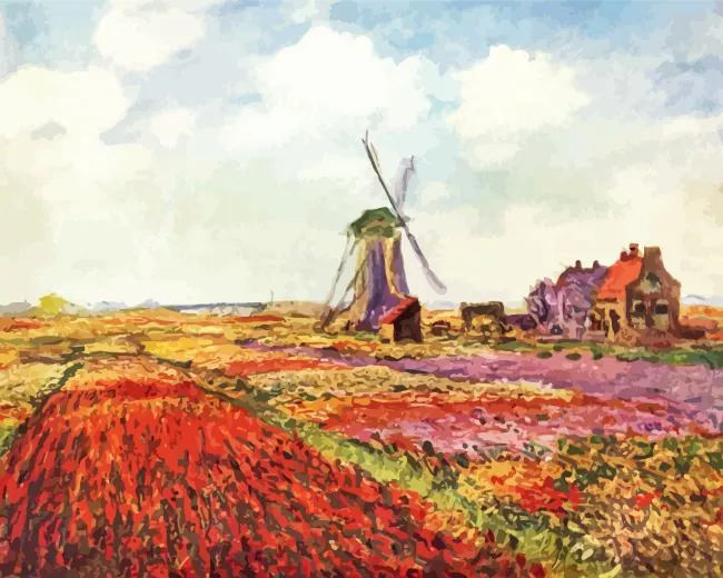 Tulip Field in Holland Diamond Painting Tulip Field in Holland Diamond Painting