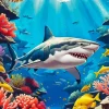 Underwater Shark Diamond Painting