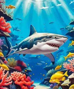 Underwater Shark Diamond Painting