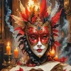 Venetian Carnival Mask Diamond Painting