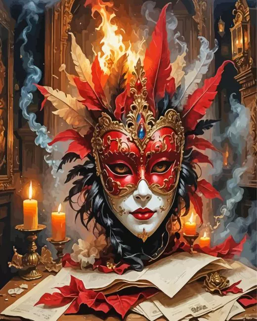 Venetian Carnival Mask Diamond Painting Venetian Carnival Mask Diamond Painting