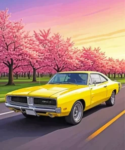 Yellow Charger Diamond Painting