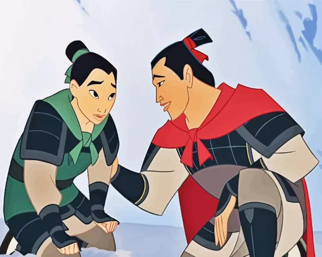 mulan and li shang Diamond By Numbers Mulan and Li Shang Diamond Painting