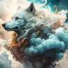 Abstract Cloud Wolf Diamond Painting