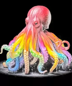 Aesthetic Colorful Octopus Diamond Painting