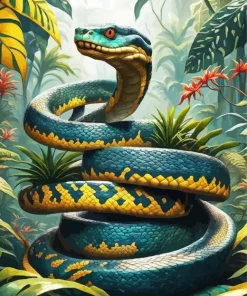 Aesthetic Snake Diamond Painting