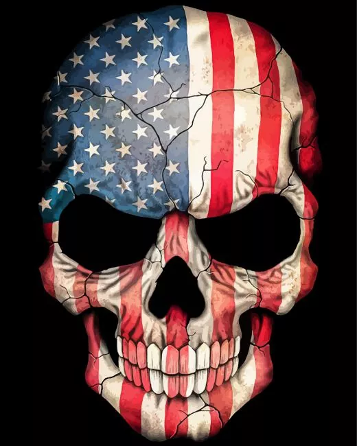 American Skull Diamond Painting American Skull Diamond Painting