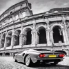 Black and White Colosseum Diamond Painting