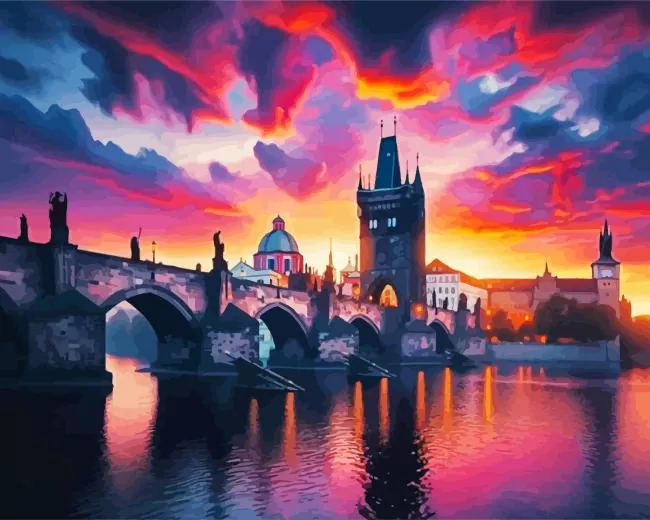 Charles Bridge Prague Diamond Painting Charles Bridge Prague Diamond Painting