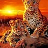 Cheetah and Cub Diamond Painting