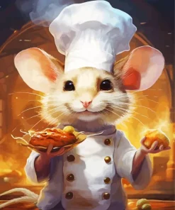 Chef Mouse Diamond Painting