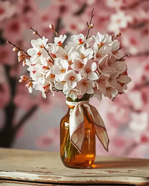 Cherry Blossom Bouquet Diamond Painting Cherry Blossom Bouquet Diamond Painting