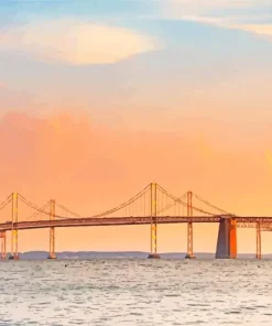 Chesapeake bay Bridge Tunnel Diamond Painting