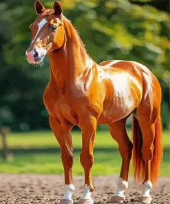 Chestnut Arabian Horse Diamond Painting