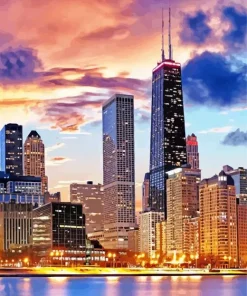 Chicago Skyline Diamond Painting