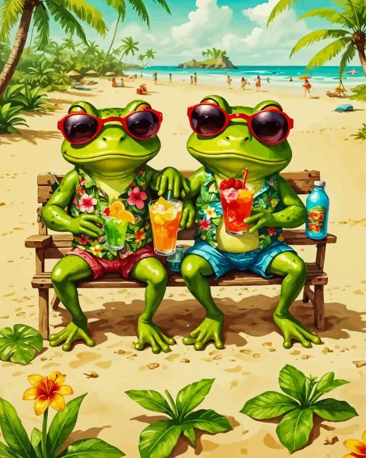 Chilling Frogs Diamond Painting Chilling Frogs Diamond Painting