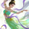 Chinese Girl Dancing Diamond Painting