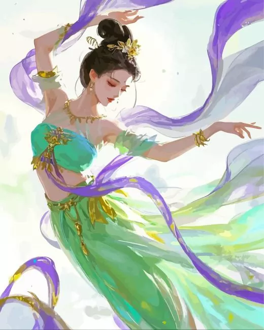 Chinese Girl Dancing Diamond Painting Chinese Girl Dancing Diamond Painting