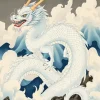 Chinese White Dragon Diamond Painting