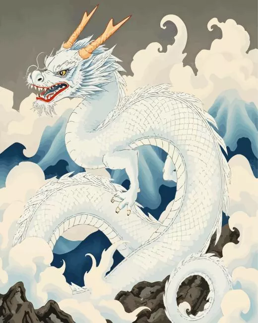 Chinese White Dragon Diamond Painting Chinese White Dragon Diamond Painting