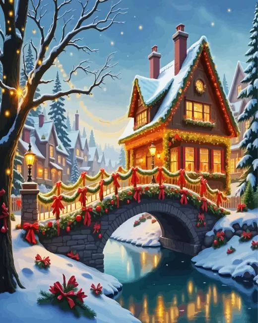 Christmas Bridge Diamond Painting Christmas Bridge Diamond Painting