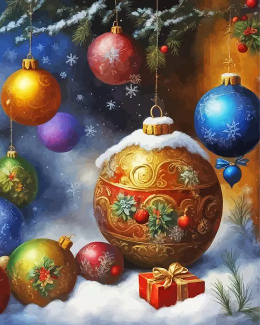 Christmas Bulbs Diamond Painting Christmas Bulbs Diamond Painting