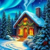 Christmas Cottage Diamond Painting