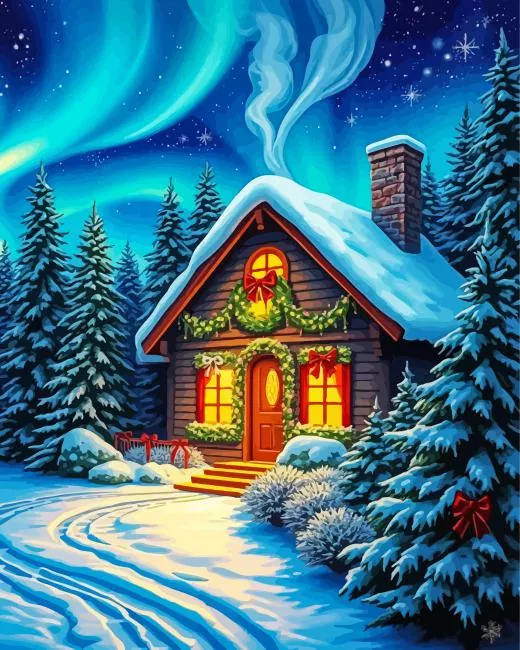 Christmas Cottage Diamond Painting Christmas Cottage Diamond Painting