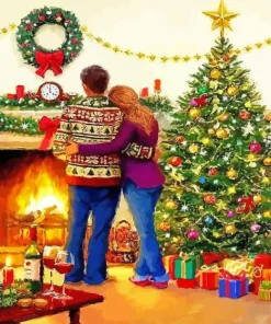 Christmas Couple Diamond Painting