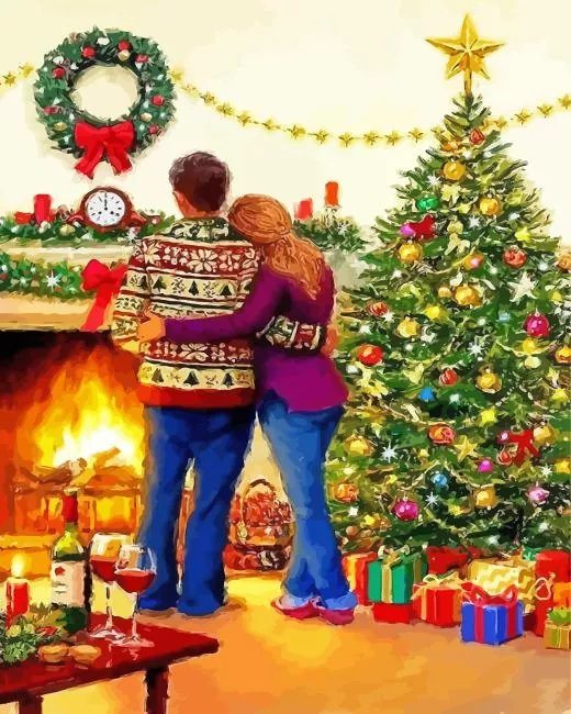Christmas Couple Diamond Painting Christmas Couple Diamond Painting
