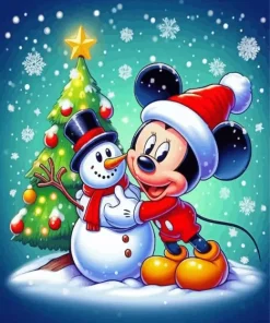 Christmas Mickey Diamond Painting