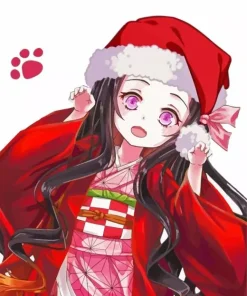 Christmas Nezuko Kamado Diamond Painting