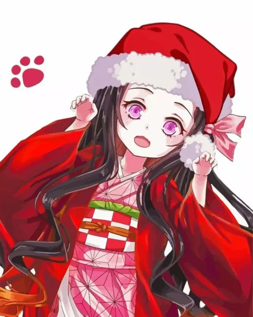 Christmas Nezuko Kamado Diamond Painting Christmas Nezuko Kamado Diamond Painting