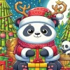 Christmas Panda Diamond Painting