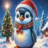 Christmas Penguin Diamond Painting