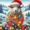 Christmas Sheep Diamond Painting