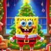 Christmas Spongebob Diamond Painting