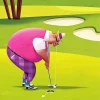 Chubby Golfer Diamond Painting