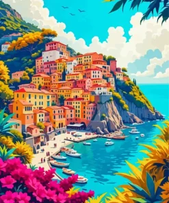 Cinque Terre Poster Diamond Painting