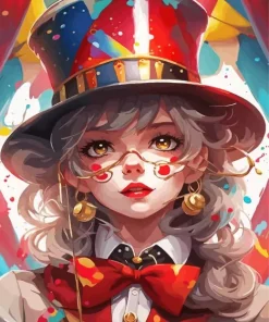 Circus Anime Girl Diamond Painting